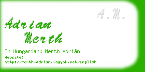 adrian merth business card